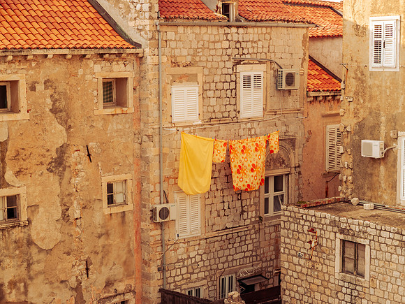 Dubrovnik Houses from the City Walls