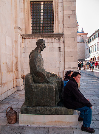 Dubrovnik Resting Tourists