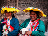 Women with lambs